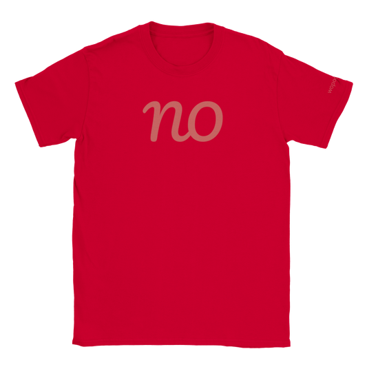 wopodom Unisex T-shirt met ronde hals NO