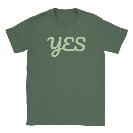 wopodom Unisex T-shirt met ronde hals YES